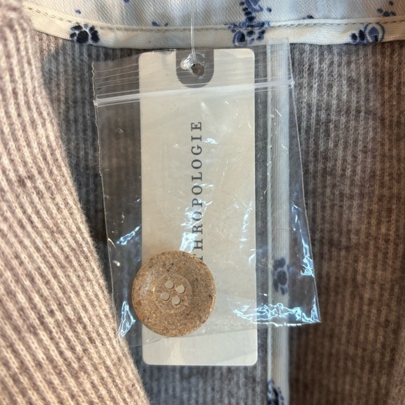 PILCRO ANTHROPOLOGIE Sz L Blazer Striped Partial Floral Lining NEW WITH TAGS - Picture 5 of 16